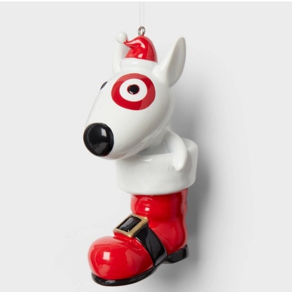 Target Other - Target Wondershop Christmas Bullseye Dog Santa Boot Ornament 2024